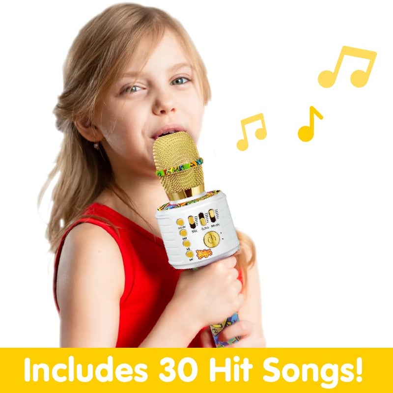 Move2Play, Kids Karaoke Microphone | Includes Bluetooth & Pre-Loaded Songs | Birthday Girls Present for All Ages, 2, 3, 4, 5+ Year Old Girls, Boys & Toddlers (Graffiti) - Image 2